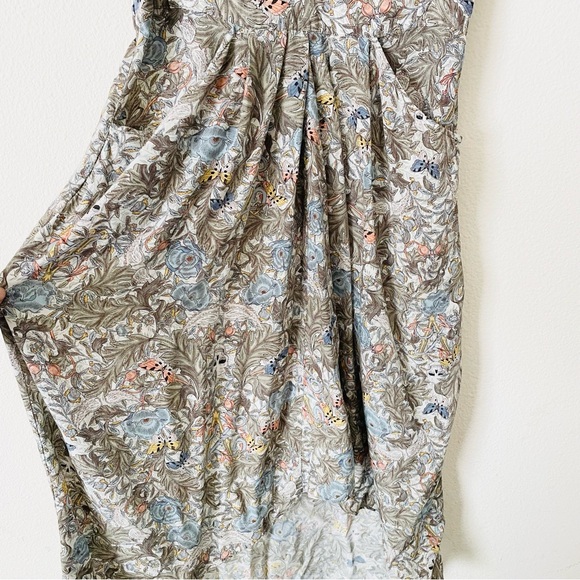 Zadig & Voltaire LARGE Rima short sleeve midi dress in floral butterfly print - Picture 6 of 9